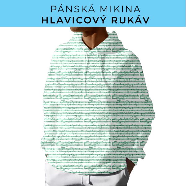PÁNSKÝ střih - mikina s kapucí