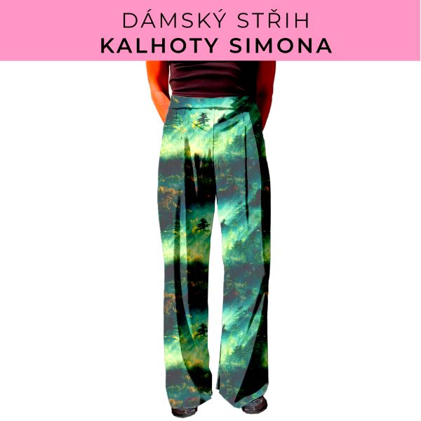 Dámský střih - kalhoty Simona