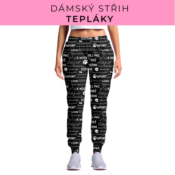 DÁMSKÝ střih - tepláky
