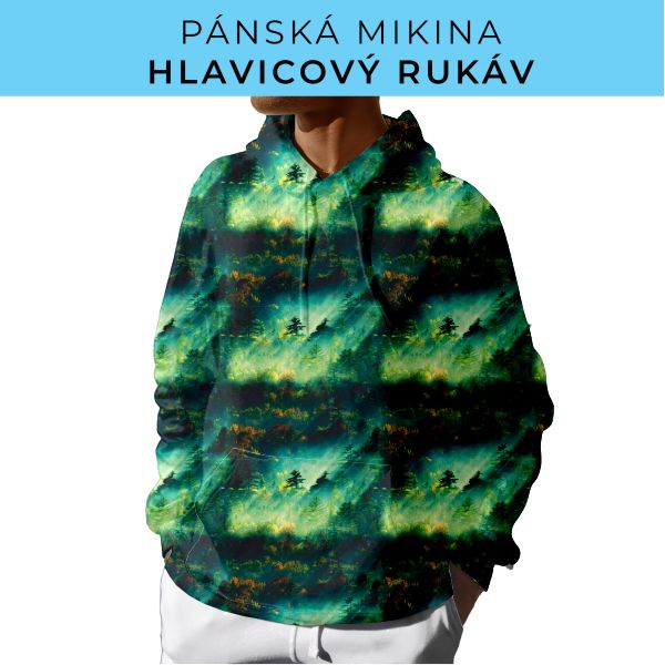 PÁNSKÝ střih - mikina s kapucí