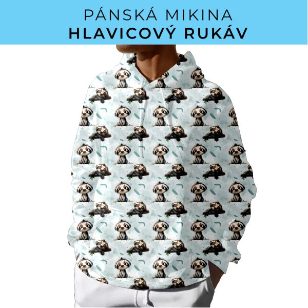 PÁNSKÝ střih - mikina s kapucí