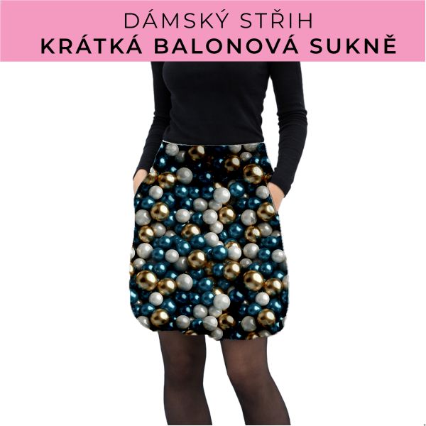 Dámský střih - balonová krátká sukně