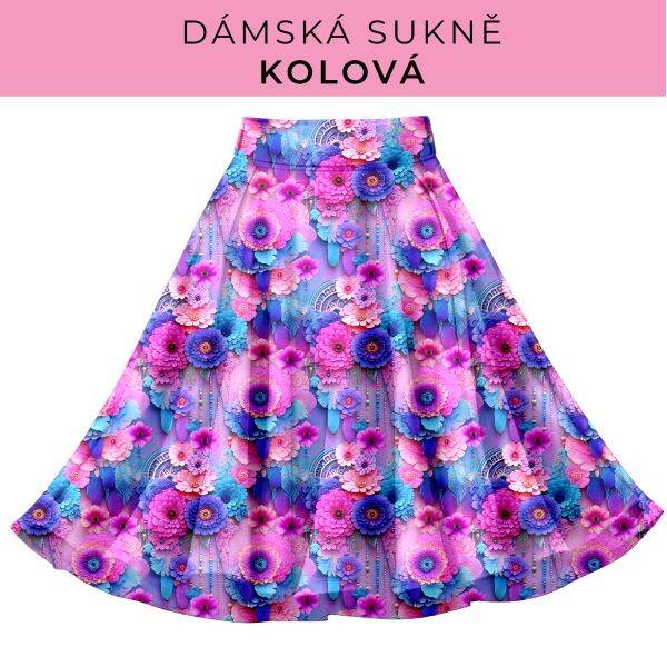 DÁMSKÝ střih - Kolová sukně