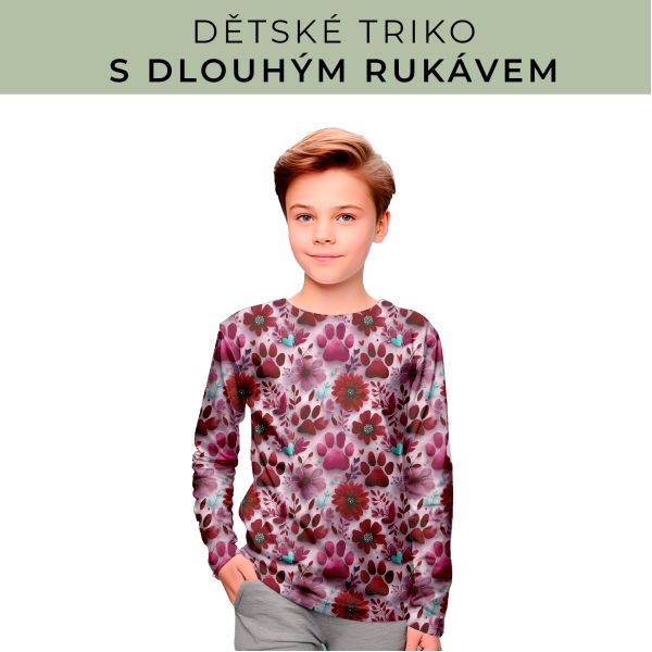 DĚTSKÝ střih - triko dlouhý rukáv