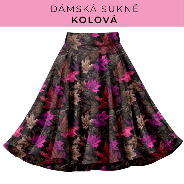 DÁMSKÝ střih - Kolová sukně