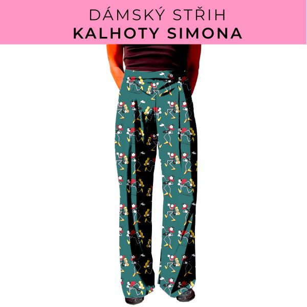 Dámský střih - kalhoty Simona