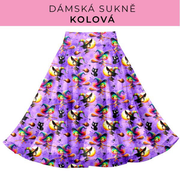 DÁMSKÝ střih - Kolová sukně