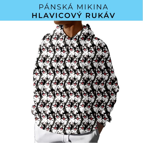 PÁNSKÝ střih - mikina s kapucí