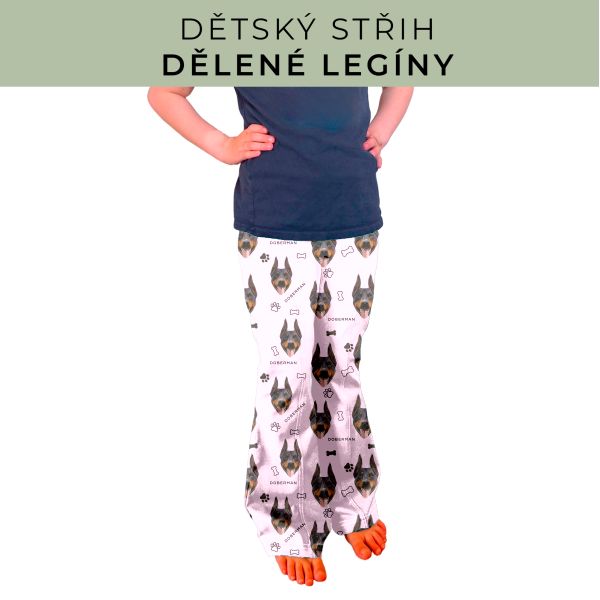 Dětský střih - Dělené legíny