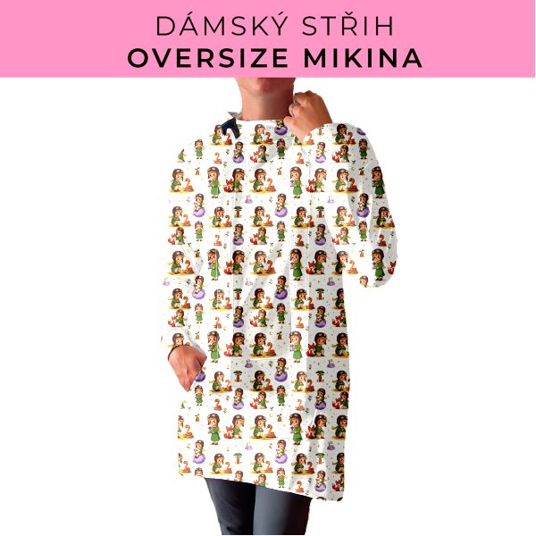 DÁMSKÝ střih - Oversize mikina