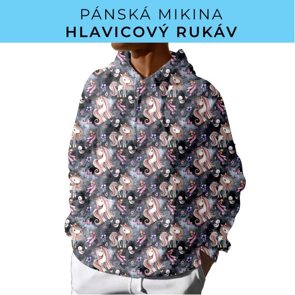 PÁNSKÝ střih - mikina s kapucí