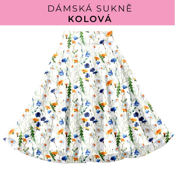 DÁMSKÝ střih - Kolová sukně