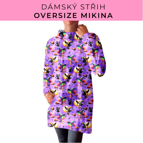 DÁMSKÝ střih - Oversize mikina