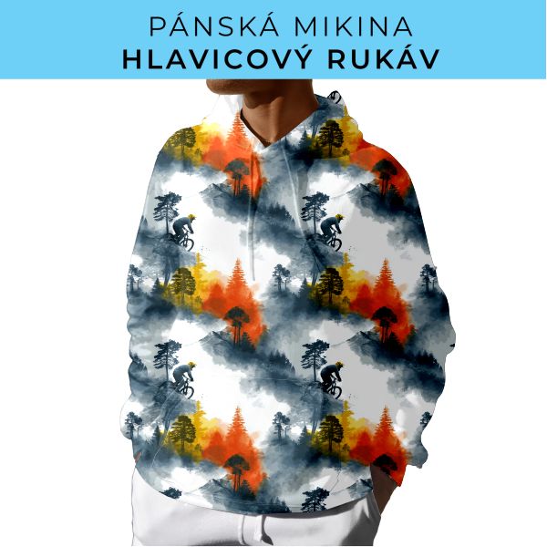 PÁNSKÝ střih - mikina s kapucí