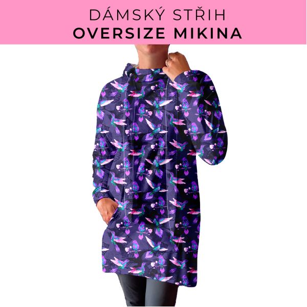 DÁMSKÝ střih - Oversize mikina