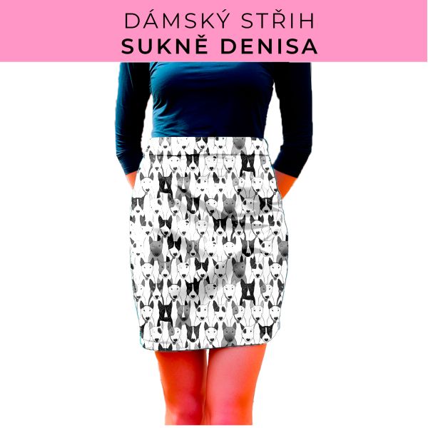 Dámský střih - Dámská sukně Denisa