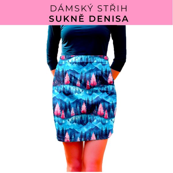 Dámský střih - Dámská sukně Denisa