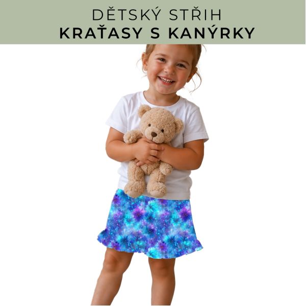Dětský střih - Kraťásky s kanýrkem