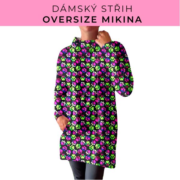 DÁMSKÝ střih - Oversize mikina
