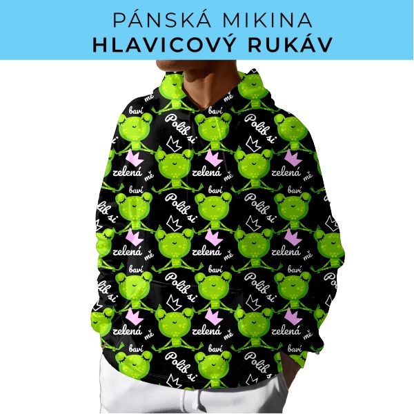 PÁNSKÝ střih - mikina s kapucí