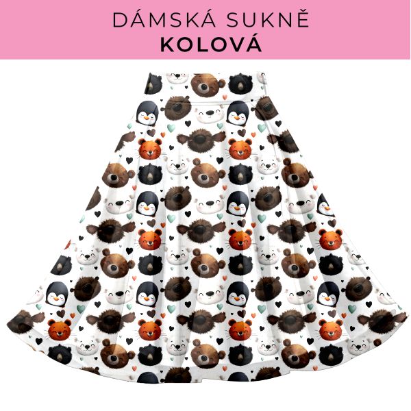 DÁMSKÝ střih - Kolová sukně