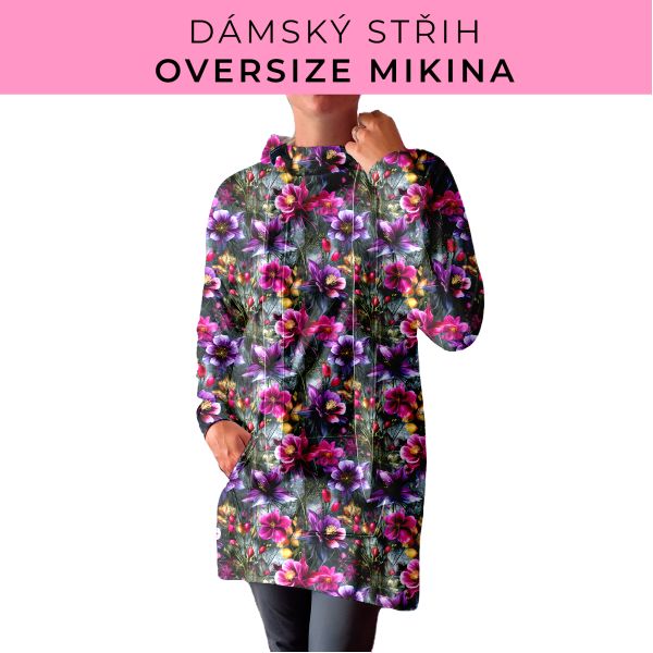 DÁMSKÝ střih - Oversize mikina