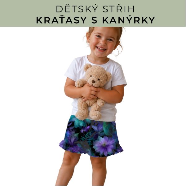 Dětský střih - Kraťásky s kanýrkem