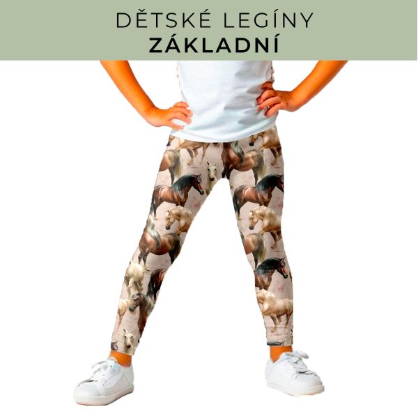 DĚTSKÝ střih - legíny základní