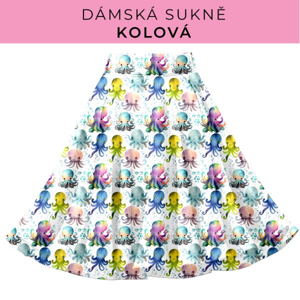 DÁMSKÝ střih - Kolová sukně