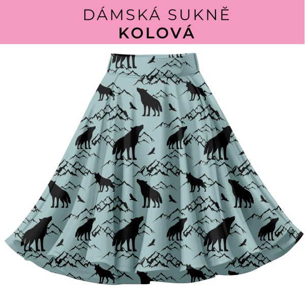 DÁMSKÝ střih - Kolová sukně