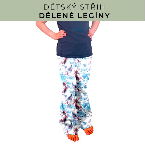 Dětský střih - Dělené legíny