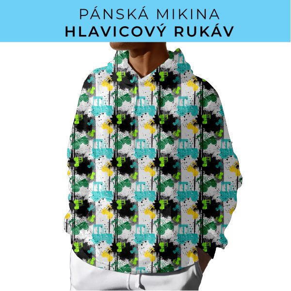 PÁNSKÝ střih - mikina s kapucí