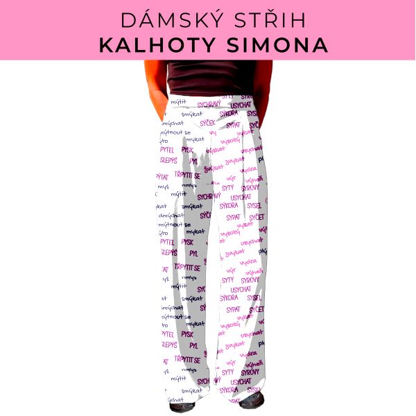Dámský střih - kalhoty Simona