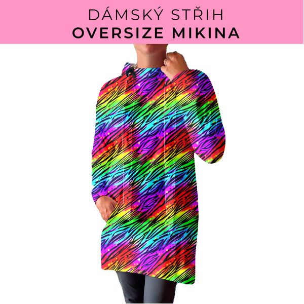 DÁMSKÝ střih - Oversize mikina