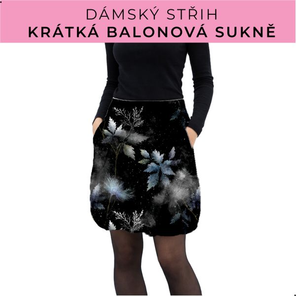 Dámský střih - balonová krátká sukně