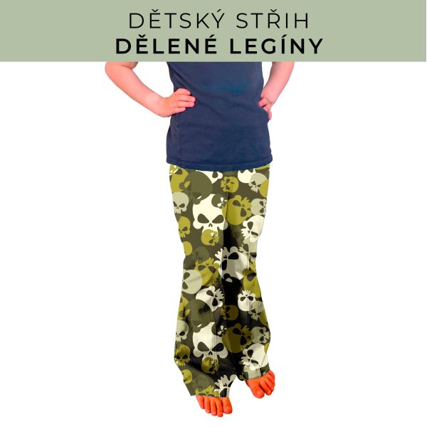Dětský střih - Dělené legíny