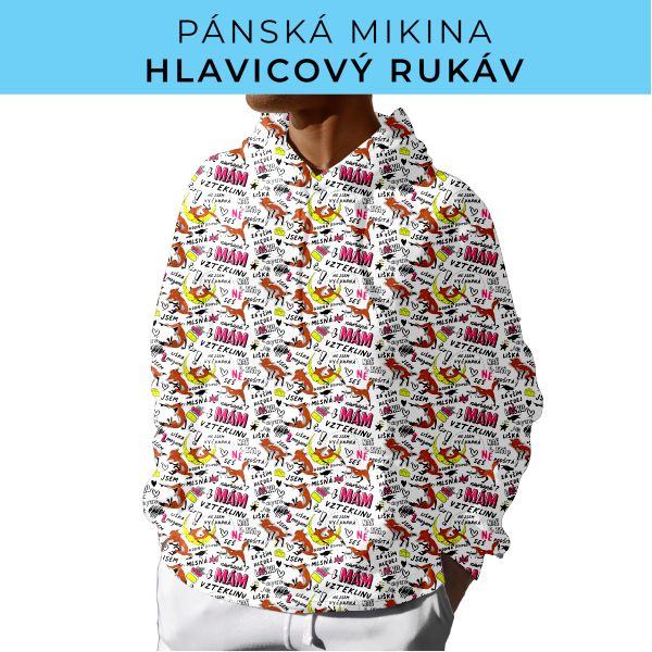 PÁNSKÝ střih - mikina s kapucí