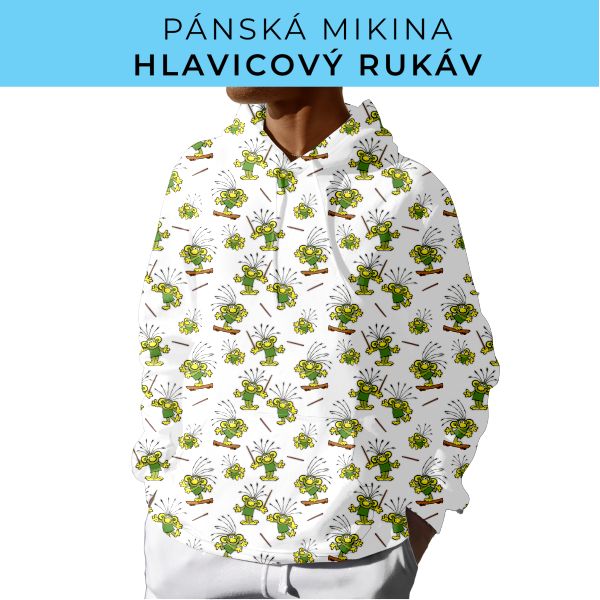 PÁNSKÝ střih - mikina s kapucí
