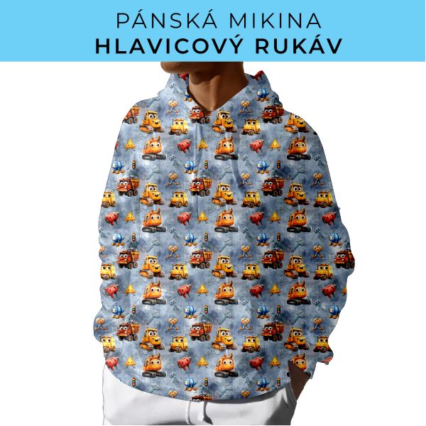 PÁNSKÝ střih - mikina s kapucí