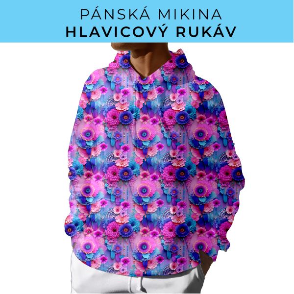 PÁNSKÝ střih - mikina s kapucí