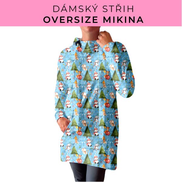 DÁMSKÝ střih - Oversize mikina