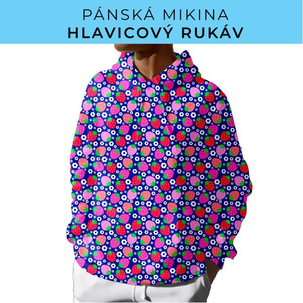 PÁNSKÝ střih - mikina s kapucí