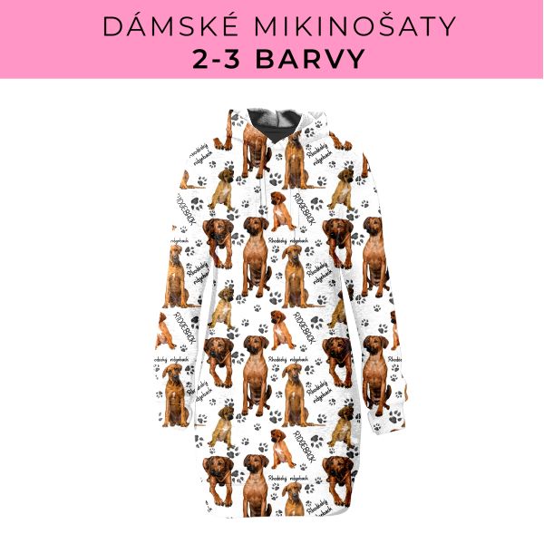 DÁMSKÝ střih - Mikinošaty 2-3 barvy
