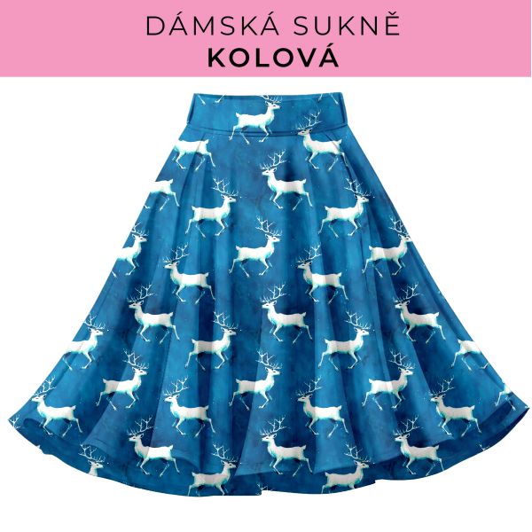 DÁMSKÝ střih - Kolová sukně