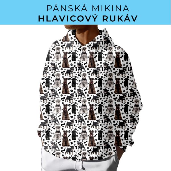 PÁNSKÝ střih - mikina s kapucí
