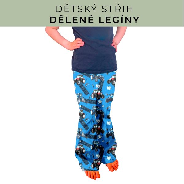 Dětský střih - Dělené legíny
