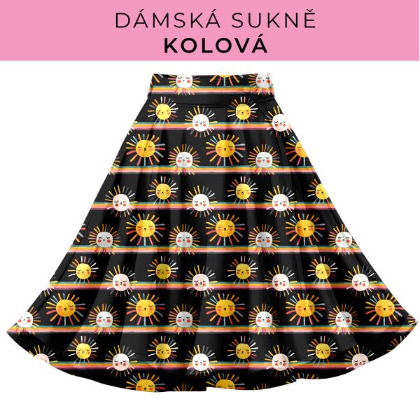 DÁMSKÝ střih - Kolová sukně