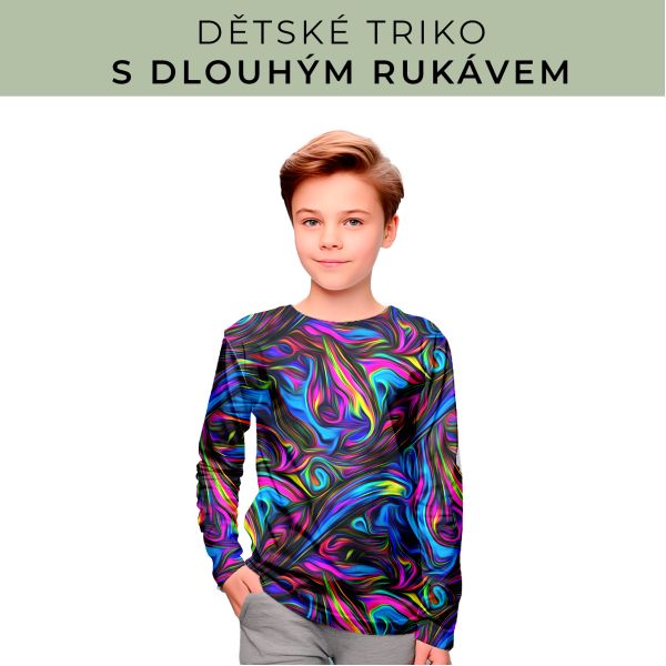 DĚTSKÝ střih - triko dlouhý rukáv