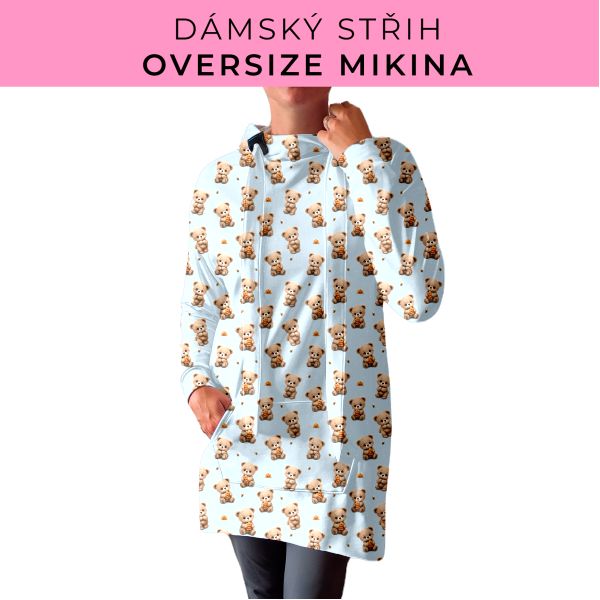 DÁMSKÝ střih - Oversize mikina