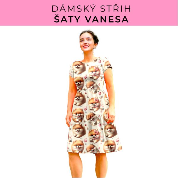 Dámský střih šaty Vanesa